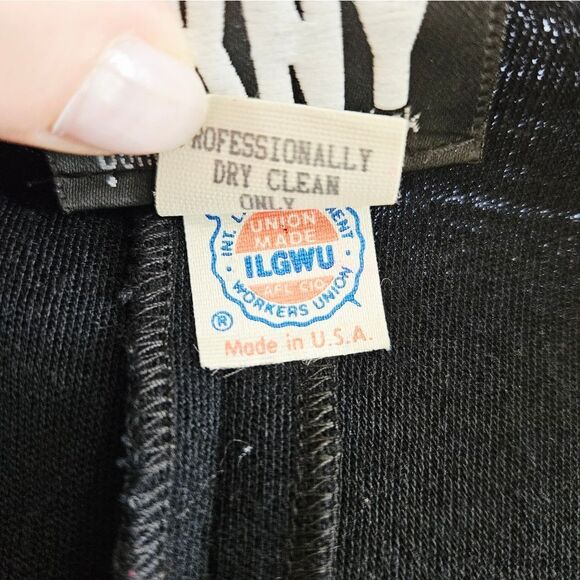 Vintage Donna Karan DKNY ILGWU Wool Sleeveless Minimalist Wrap Vest Dress 12 - Picture 8 of 11